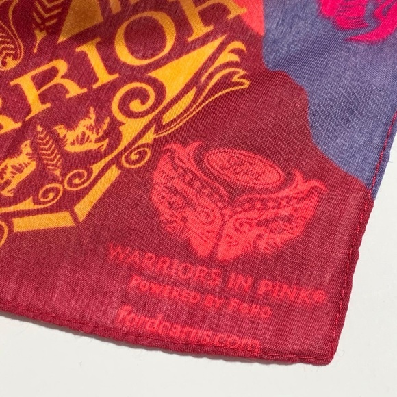 Breast Cancer Awareness Collectible Scarf Ford Motor Company Warriors in Pink - Picture 4 of 5